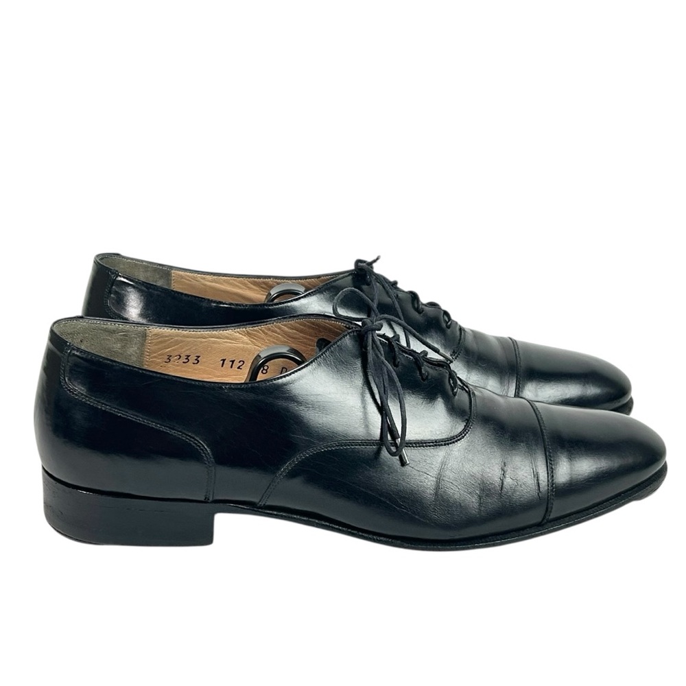 Salvatore Ferragamo Black Leather Oxfords